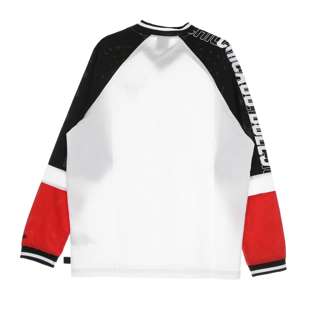 new era NBA Kleurblok Lange Mouw Tee White Heren