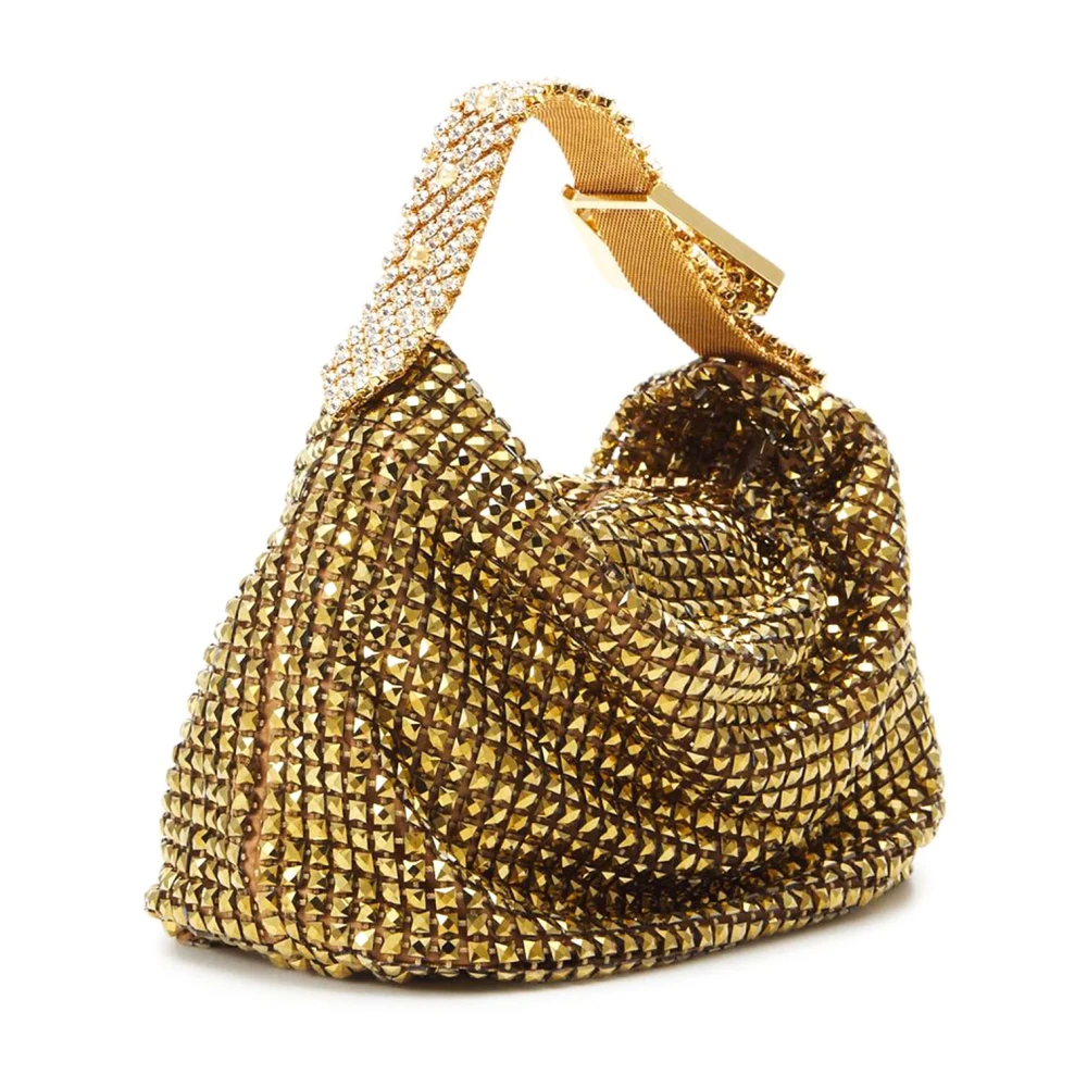 Gedebe Gouden Microkristal Jill Kettinghandtas Yellow Dames