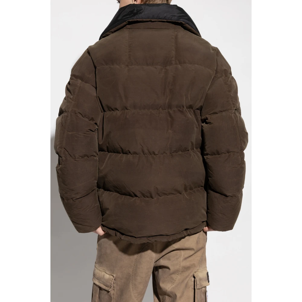 Dolce & Gabbana Donsjack met logo Brown Heren