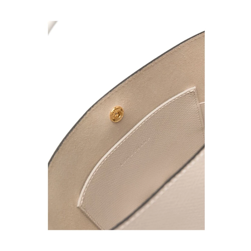 Longchamp Beige Leren Bucket Bag met Gouden Hardware Beige Dames