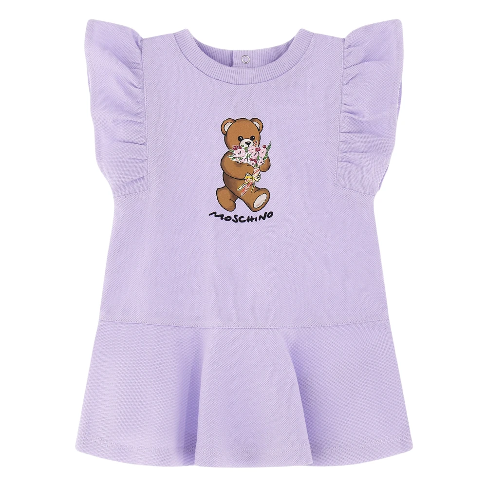 Moschino Purple Dresses, Female, 12 M, Teddy Bear Dress