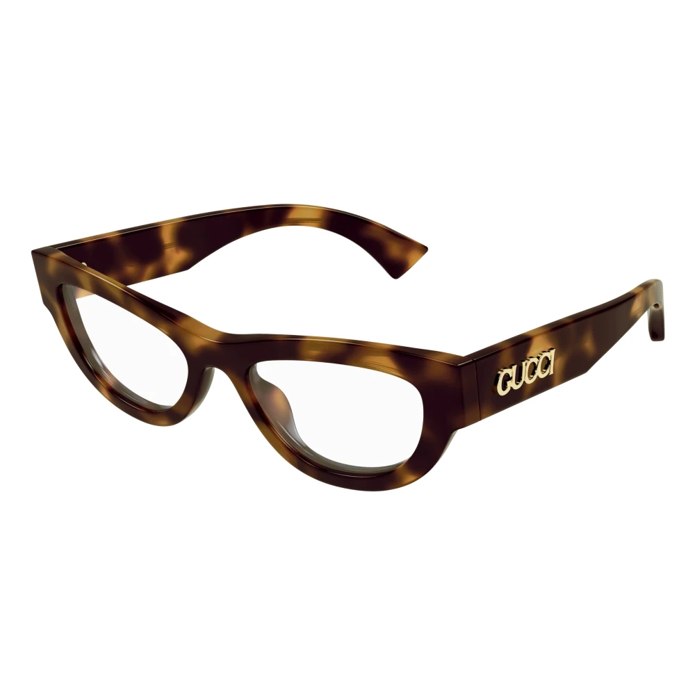 Gucci Women's Brown Glasses, 51 Mm, Fashion Eyeglasses Black Frame