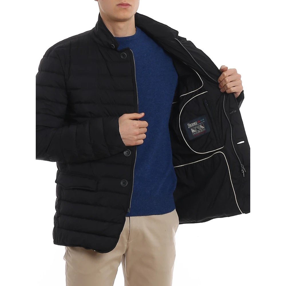 Herno Field Jacket Blue Heren