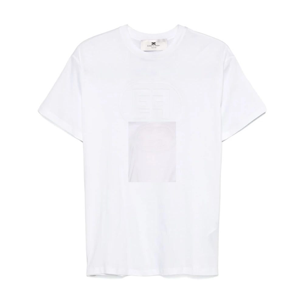 Elisabetta Franchi Stijlvolle T-shirts en Polos White Dames
