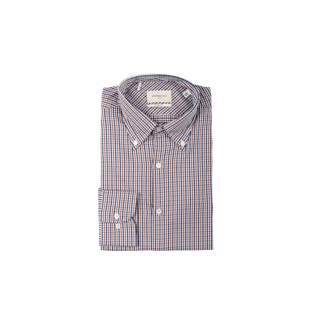 Brooksfield Herenoverhemd Klassieke Stijl Multicolor Heren