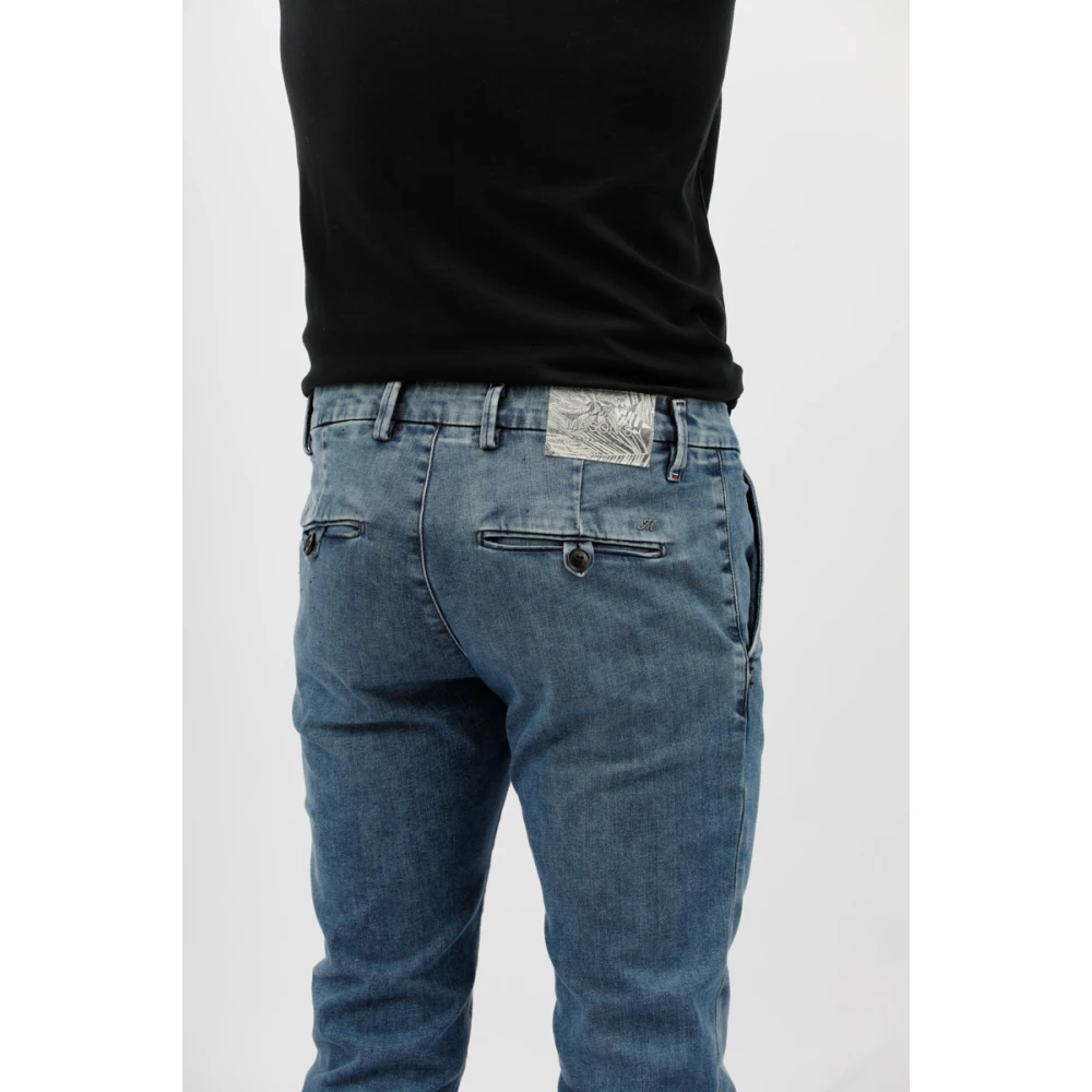 Mason's Reguliere Denim Broek Blue Heren