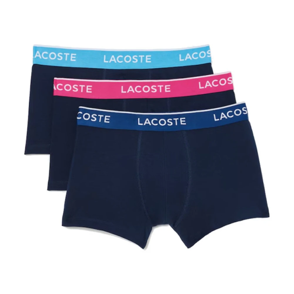 Lacoste 3-Pack Stretch Katoenen Boxershorts Blauw Multicolor Heren