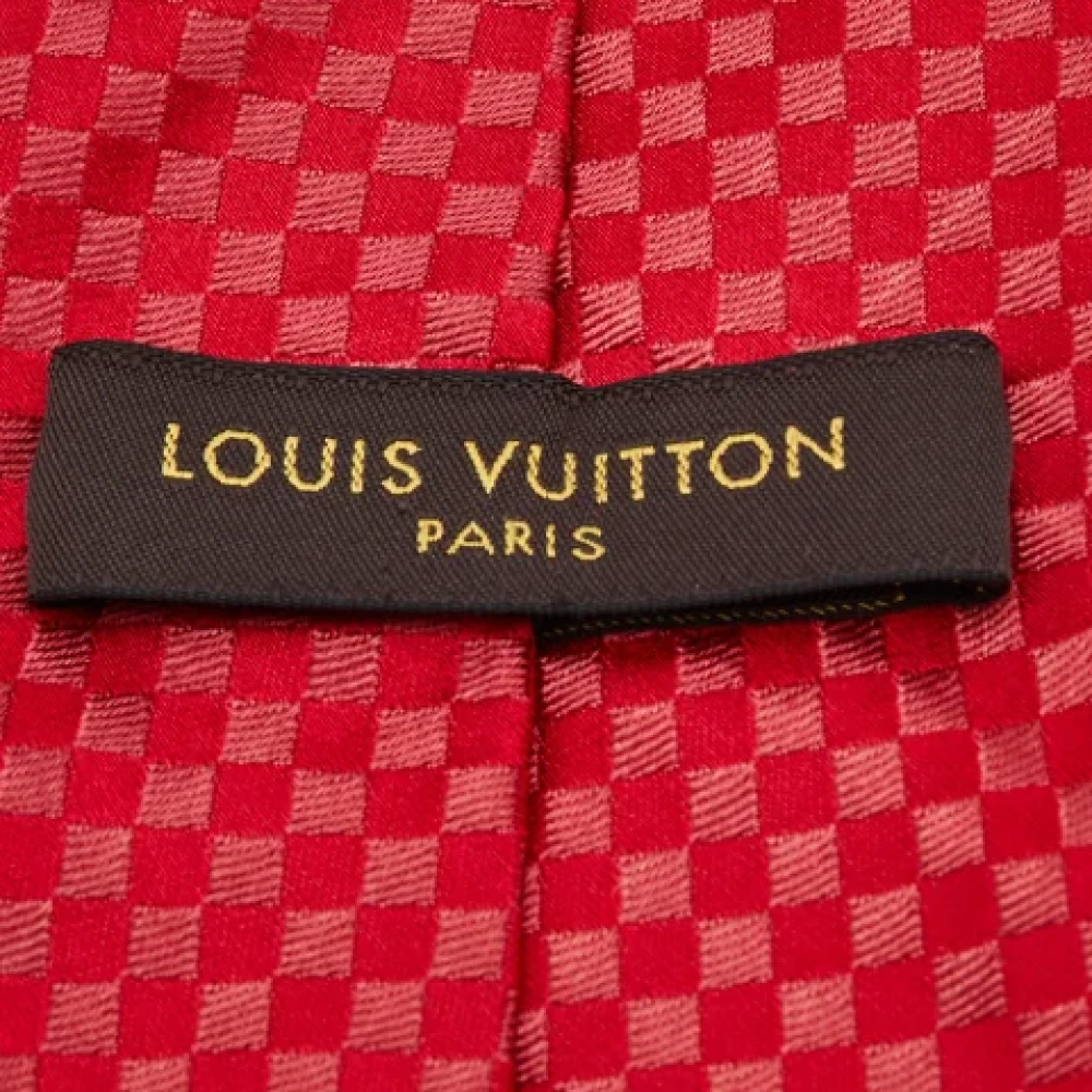 Louis Vuitton Vintage Pre-owned Silk home-office Red Heren