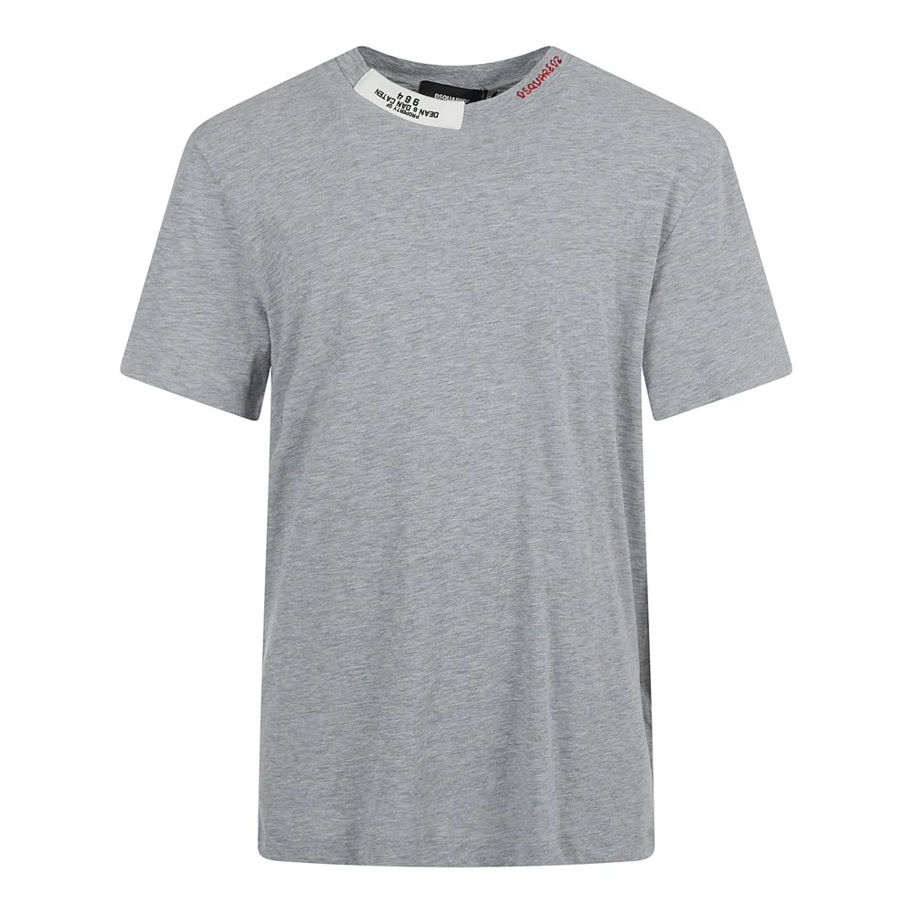 Dsquared2 Grijze T-shirts en Polo's Regular Fit Gray Heren