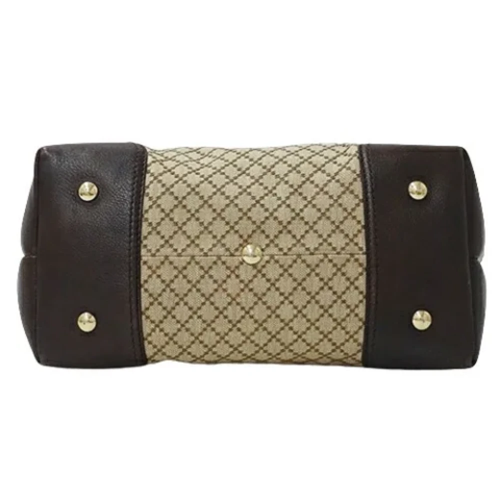 Gucci Vintage Pre-owned Canvas gucci-bags Beige Dames