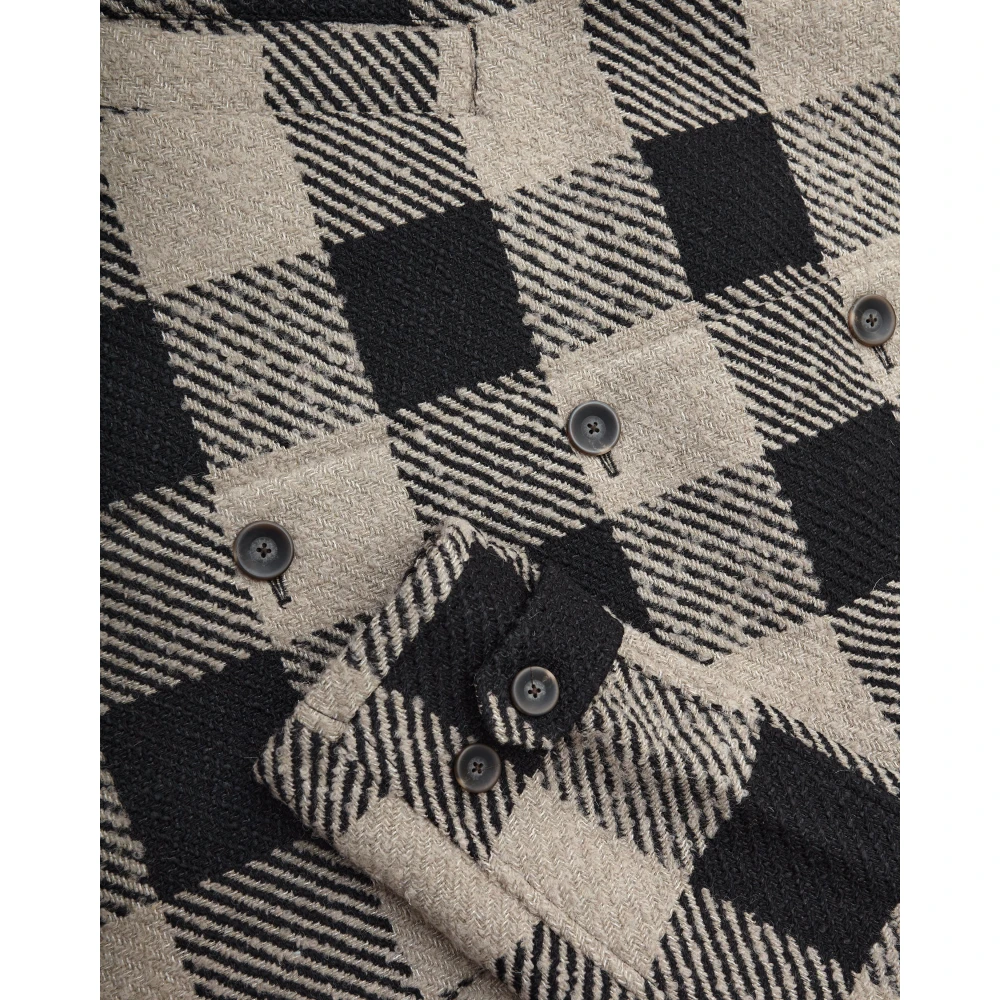 Les Deux Check Beige Nero Jas 3.0 Beige Heren