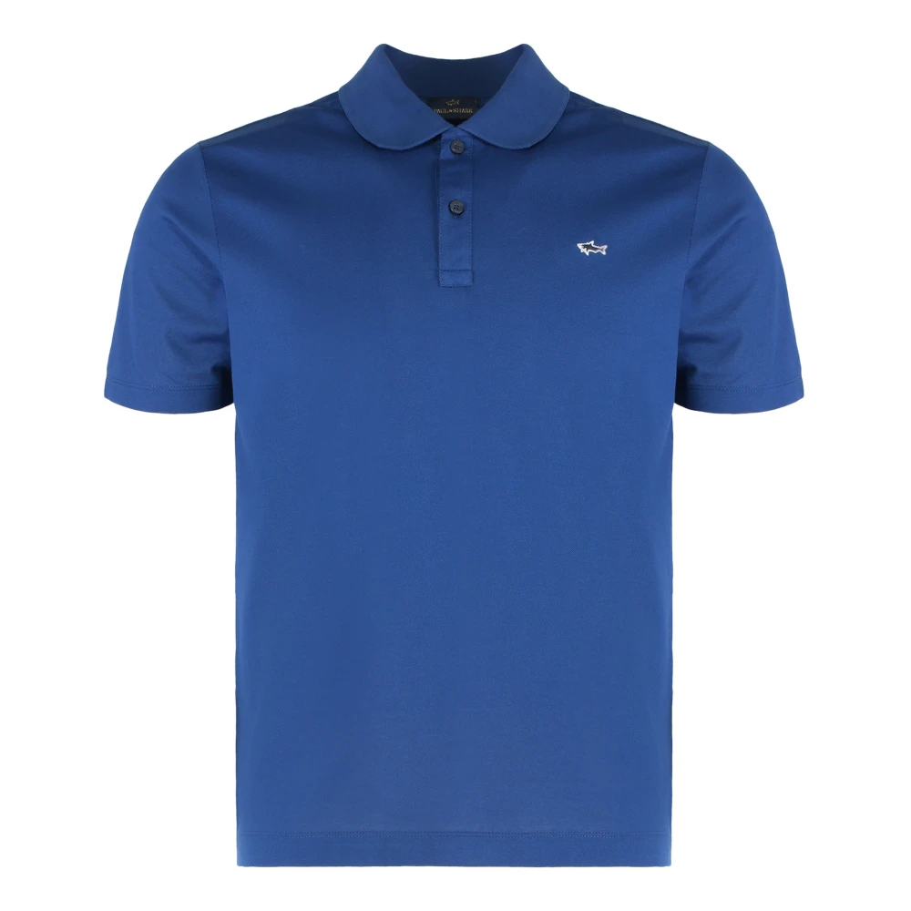 Paul & Shark Blå Cotton Piquet Polo