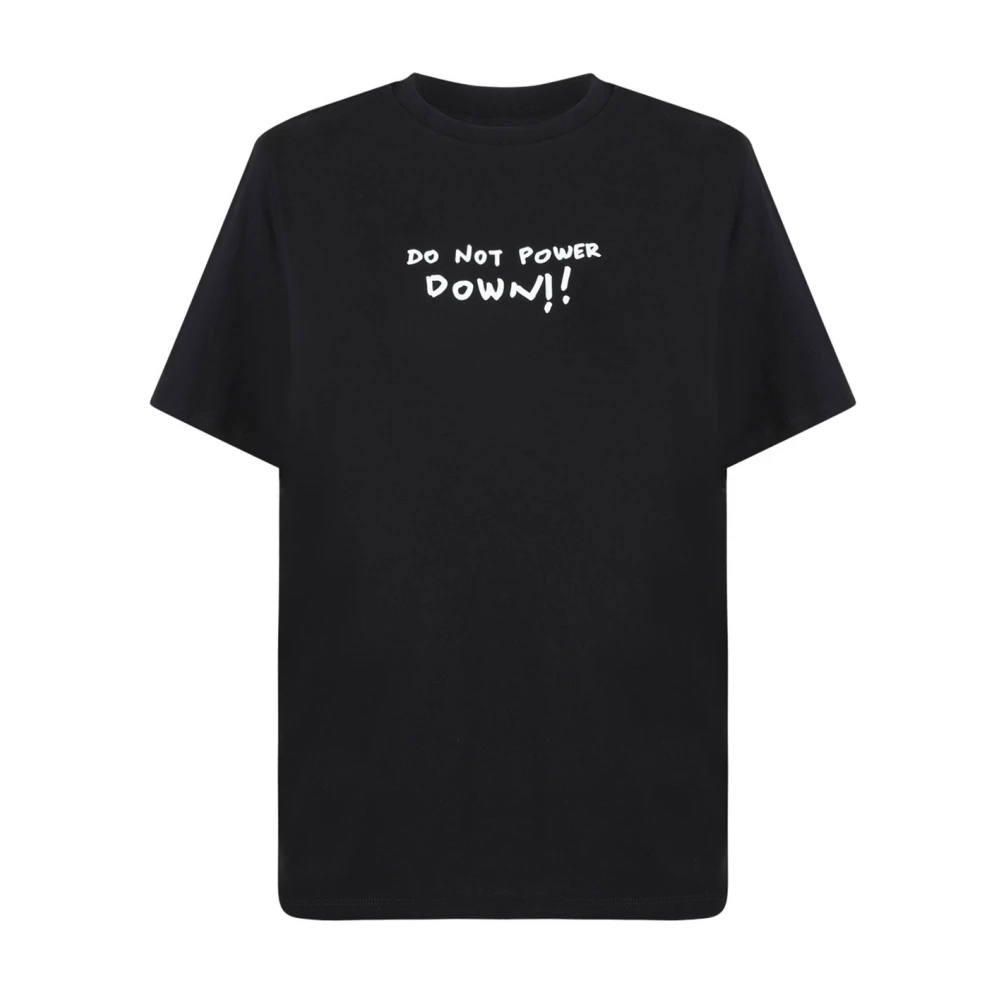 Coperni Zwarte Power Down T-Shirt Black Dames