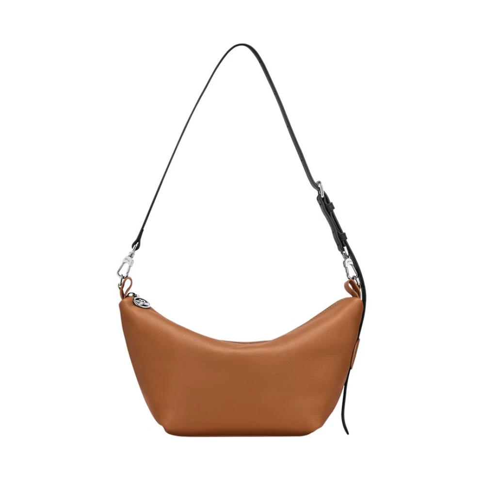 Longchamp Women's Brown Slouchy Leather Crossbody Bag