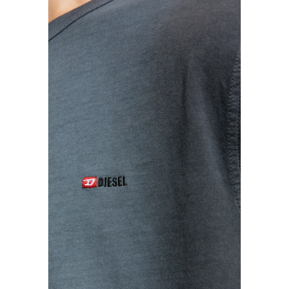 Diesel T-shirt `T-Adjust-Q2` Gray Heren