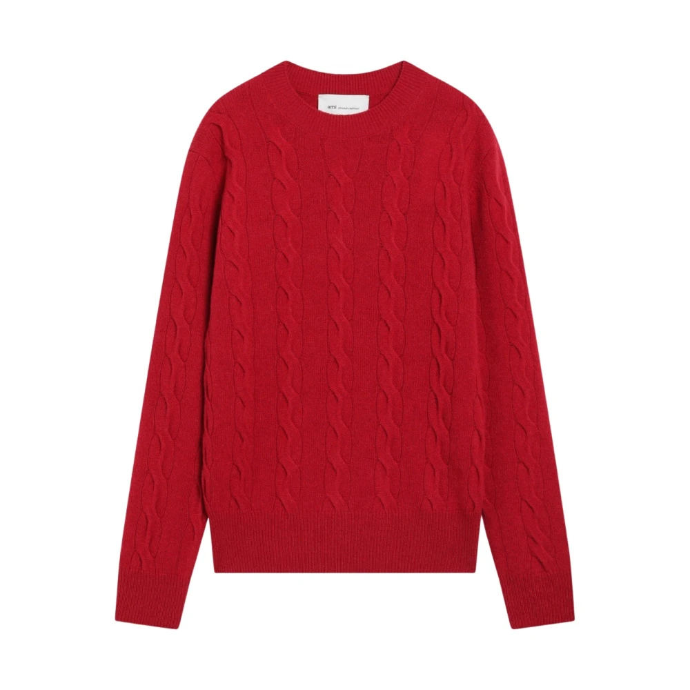Ami Paris Donna Rosso Maglie, S, New,
