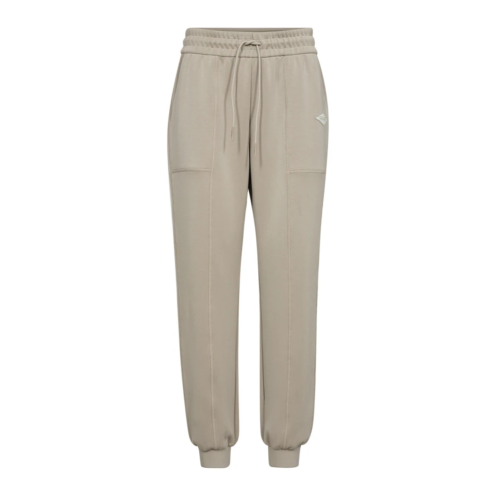 MOS MOSH Veergrijze Sweatpants met Elastische Tailleband Gray Dames