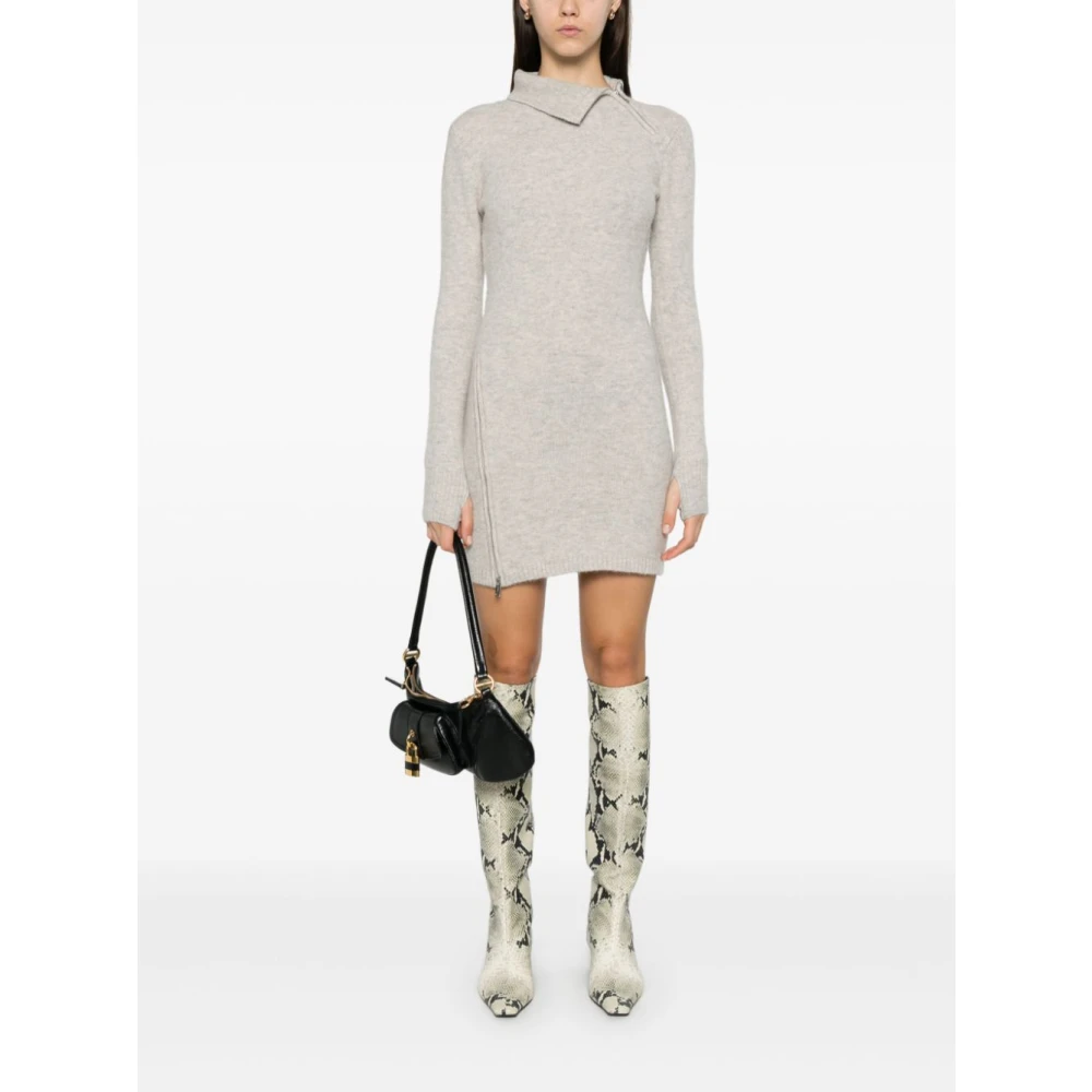 Isabel Marant Étoile Beige High Neck Dress Aw24 Beige Dames