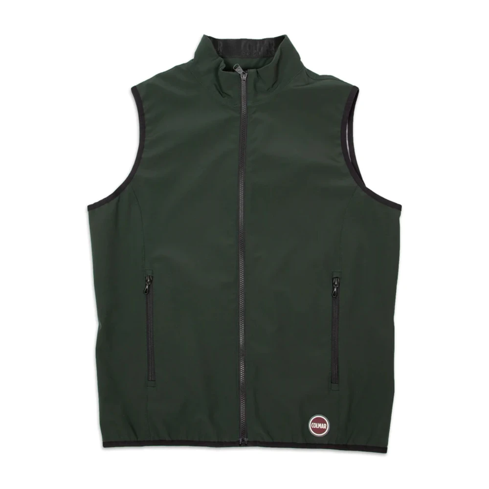 Colmar Men's Green Fabric Gilet With Zip Pockets - Waistcoats - Xl - Jackets