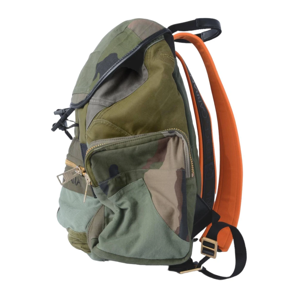 Dolce & Gabbana Camouflage Heren Rugzak Green Heren
