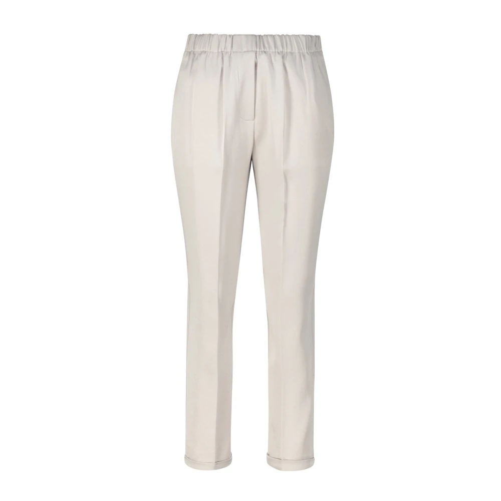 Rosso35 Broek met satijneffect Beige Dames