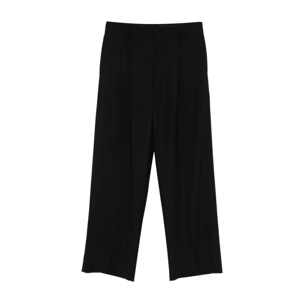 Emporio Armani Men's Black Wide Trousers, Xl, Exclusive Pre Trousers