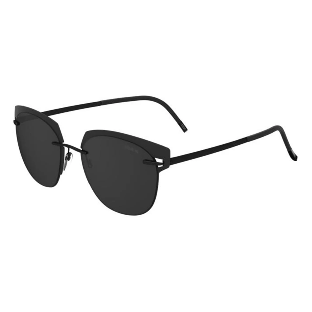 Silhouette Unisex Nero Occhiali Da Sole Accent Shades