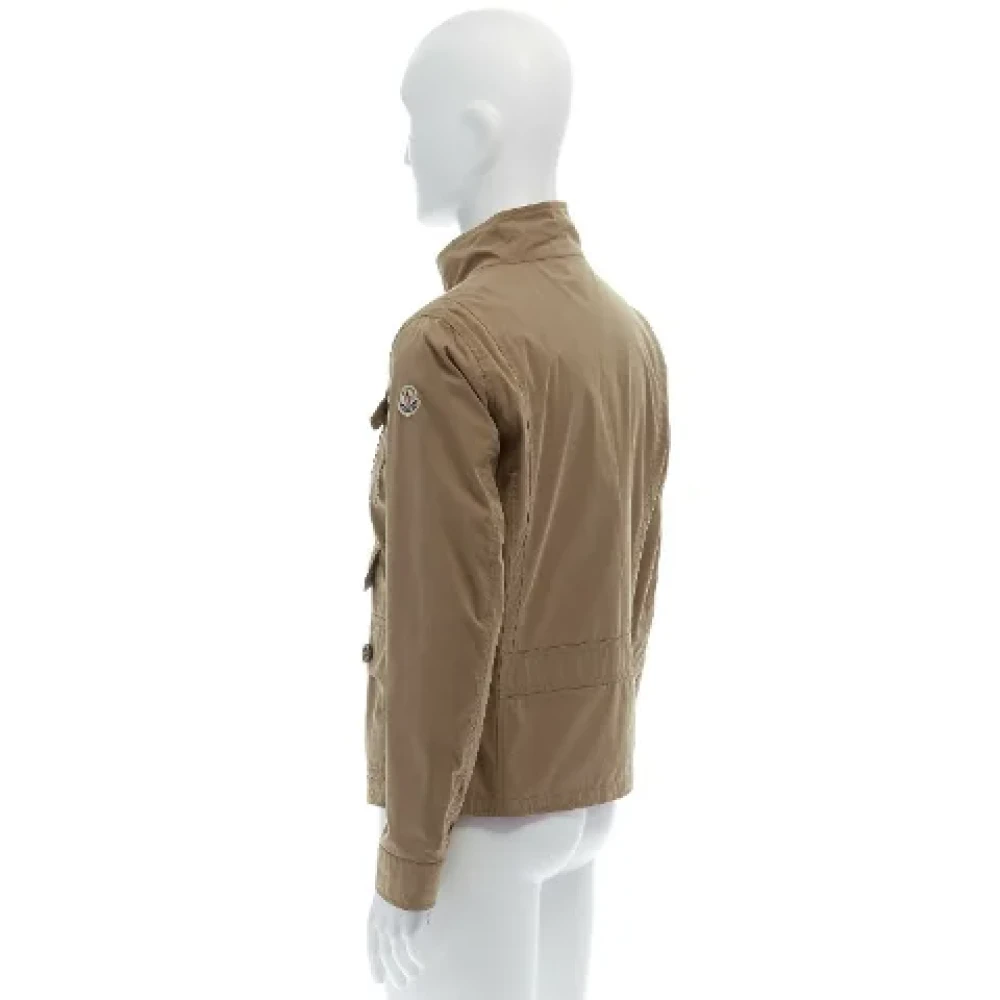 Moncler Pre-owned Cotton outerwear Beige Dames