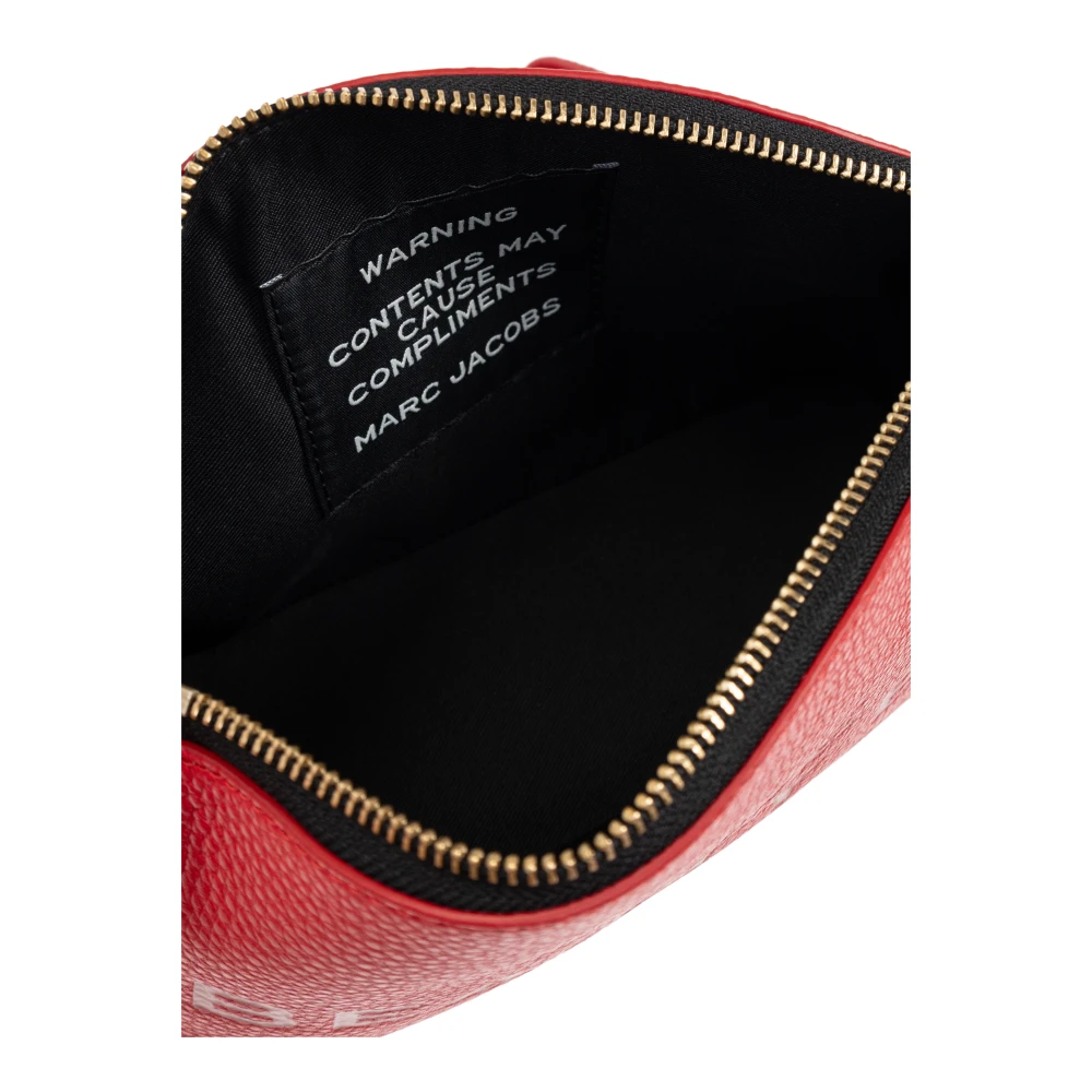 Marc Jacobs Leren cosmetische tas Red Dames