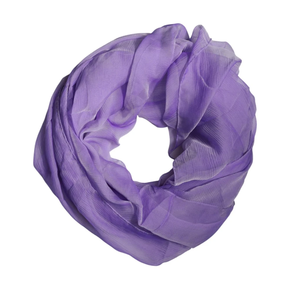 Dolce & Gabbana Women's Purple Luxurious Silk Wrap Shawl Scarf