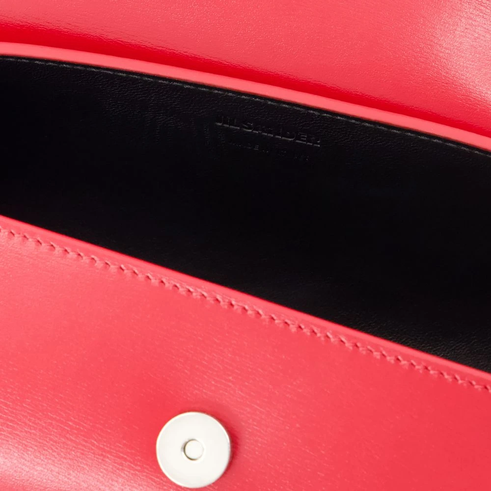 Jil Sander Rode Leren Mini Tas met Verstelbare Band Red Dames