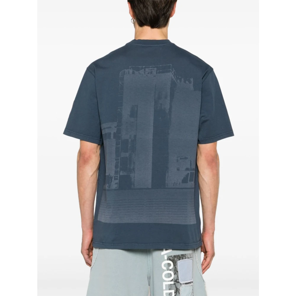 A-Cold-Wall Discourse Logo Print T-shirt Blue Heren