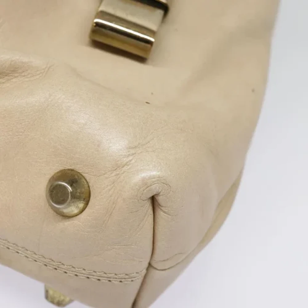 Chloé Pre-owned Leather handbags Beige Dames