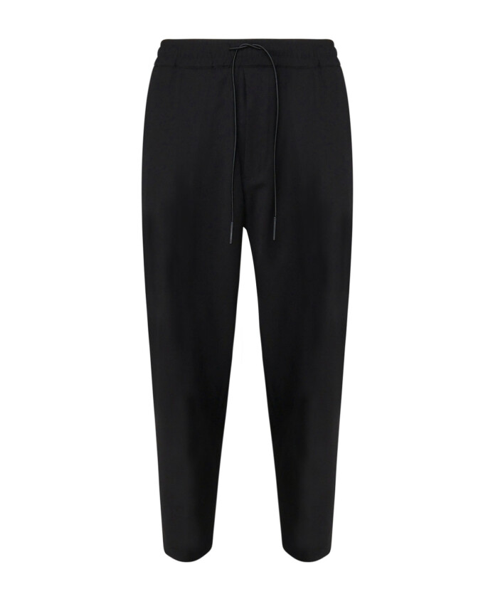 zwarte-wollen-blend-elastische-taille-broek