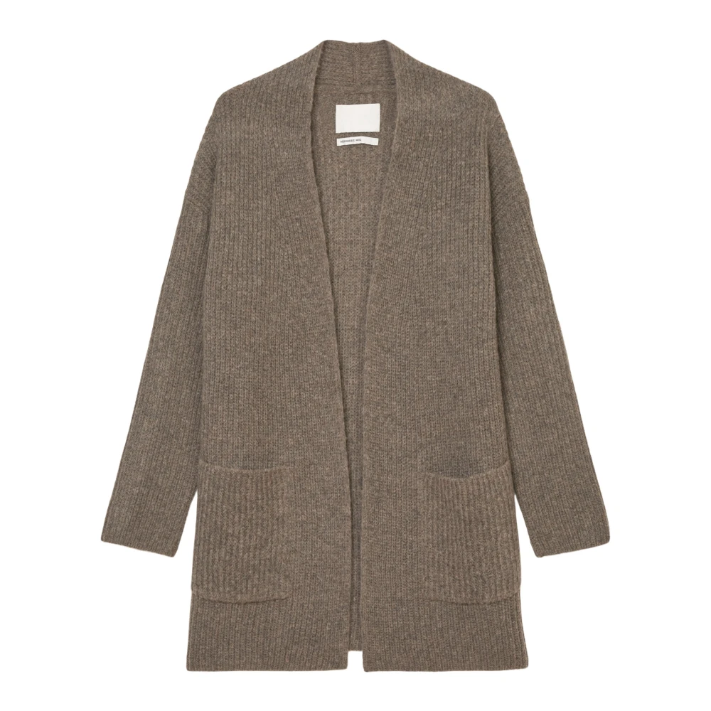 Marc O'Polo Open-front cardigan relaxed Brown Dames