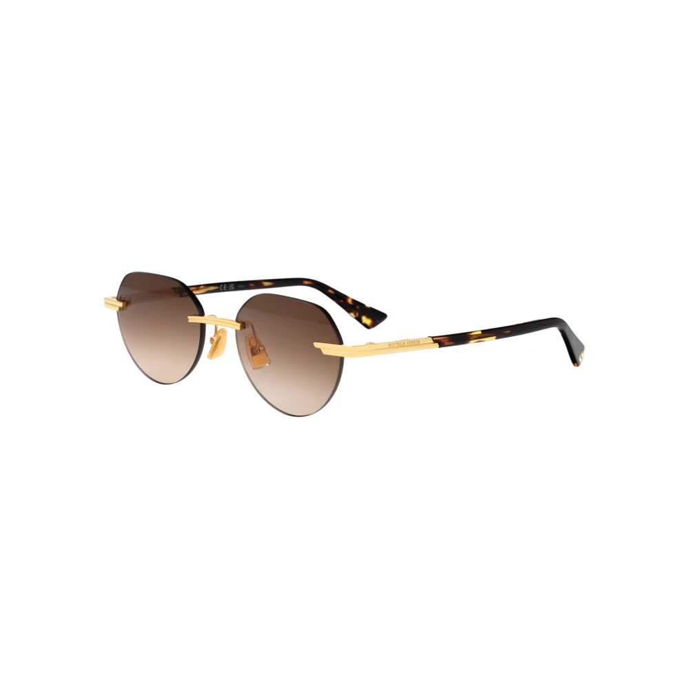 Bottega Veneta Yellow Sunglasses, Male, 51 Mm, Panthos Sunglasses