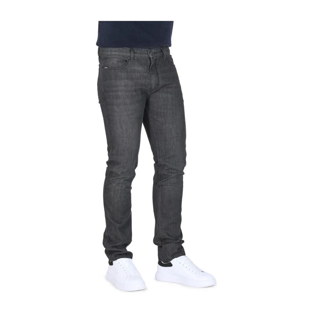 Hugo Boss Zwarte Slim Fit Katoenen Jeans Black Dames