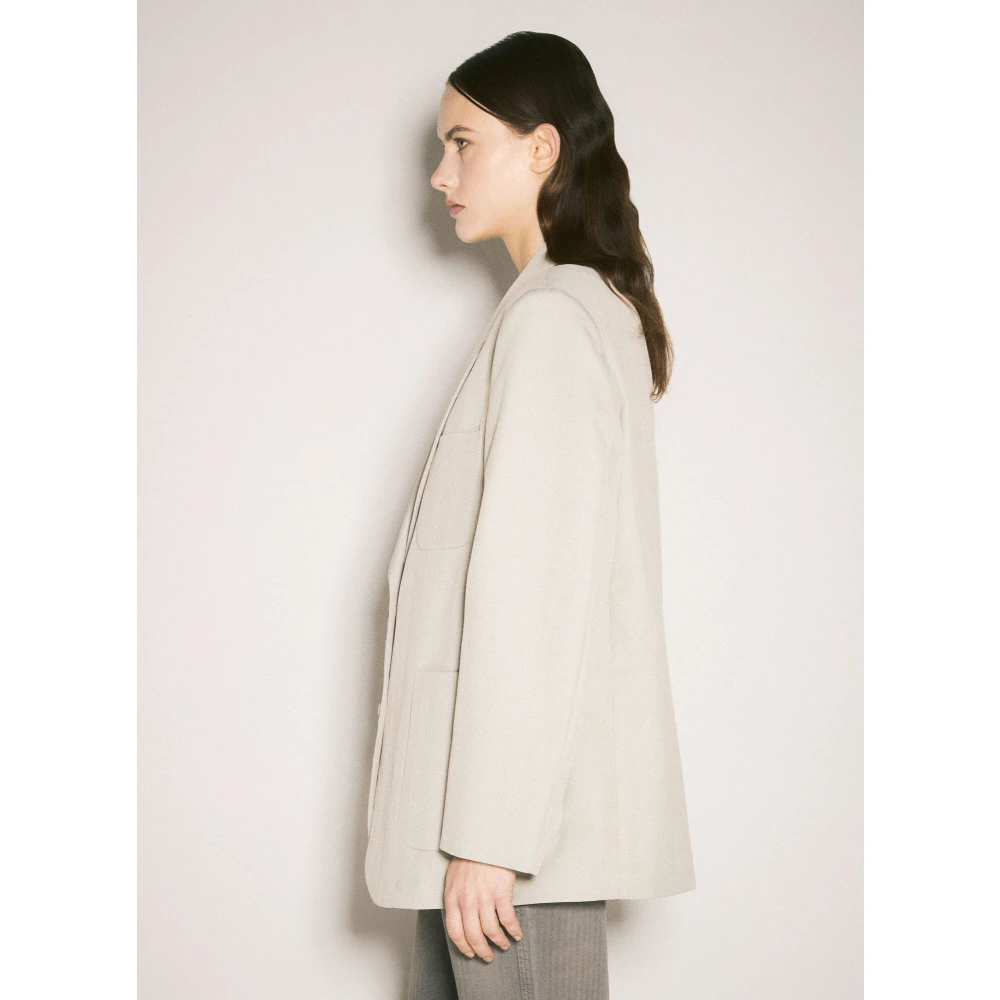 Our Legacy Klassieke Clasp Blazer met Zakken Beige Dames