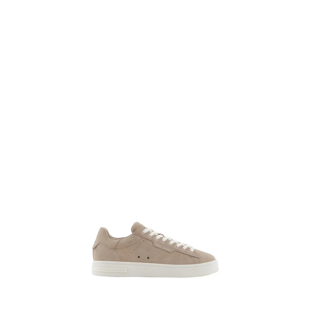 Armani Exchange Men's Beige Sneakers, 6 Uk, Stylish Sporty Trainers