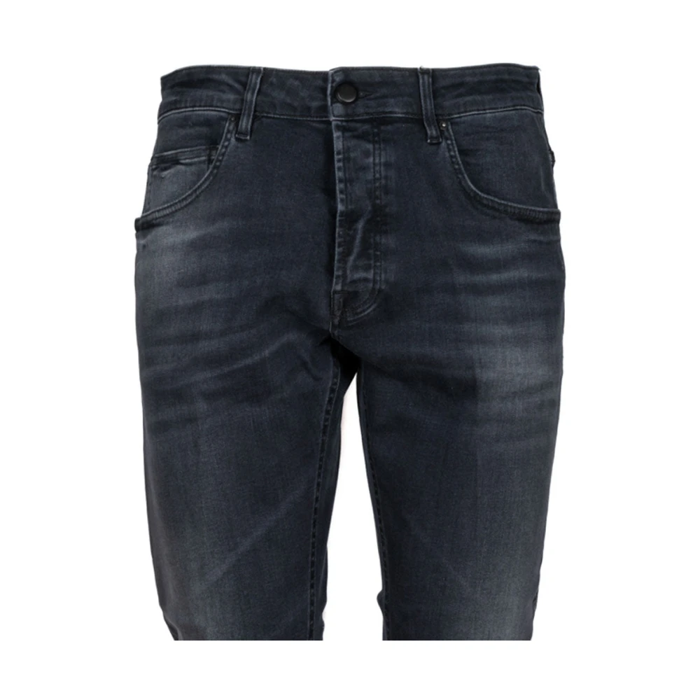 Don The Fuller Yaren Nero Elastische Katoenen Jeans Black Heren