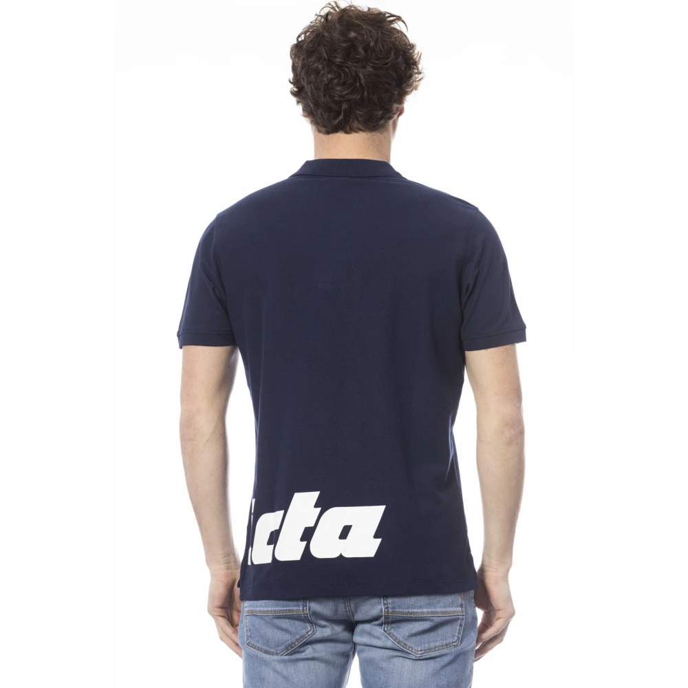 Invicta Polo Shirt met Korte Mouwen en Logo Blue Heren