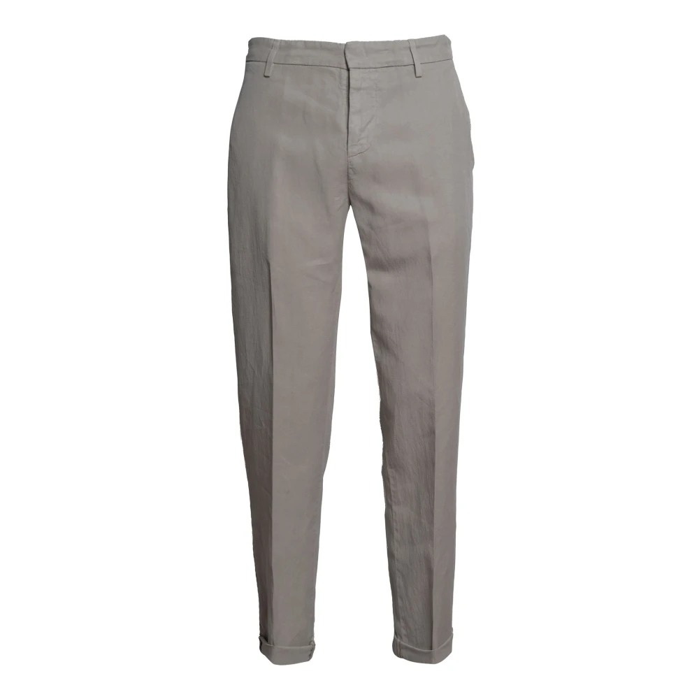 Dondup Men's Beige Slim-Fit Trousers, W32, Gaubert Relax Trousers