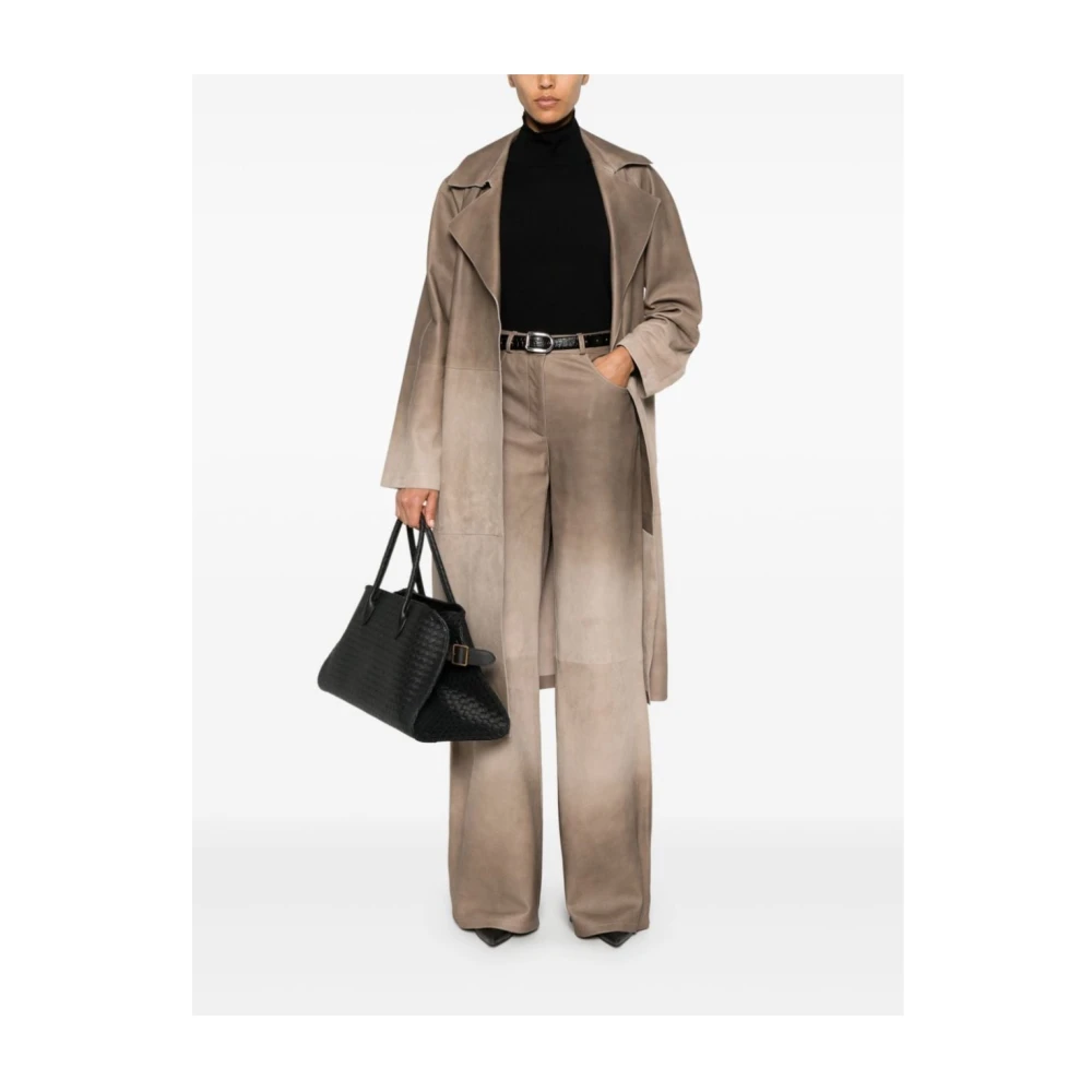 Arma Gradient Grey Suede Jassen Beige Dames