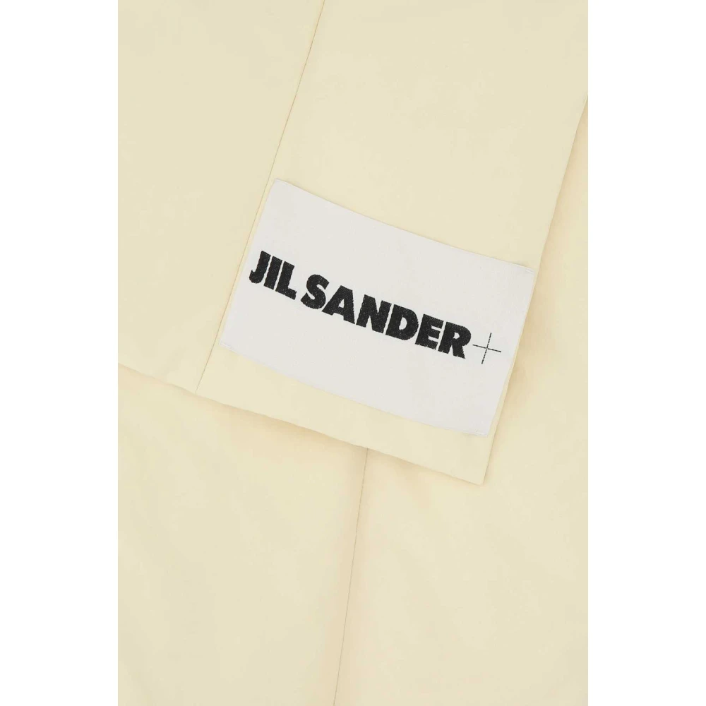 Jil Sander Crèmekleurige polyester sjaal Yellow Dames