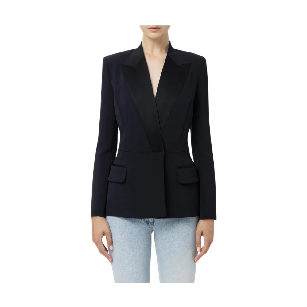 Elisabetta Franchi Stijlvolle Jas voor Vrouwen Black Dames