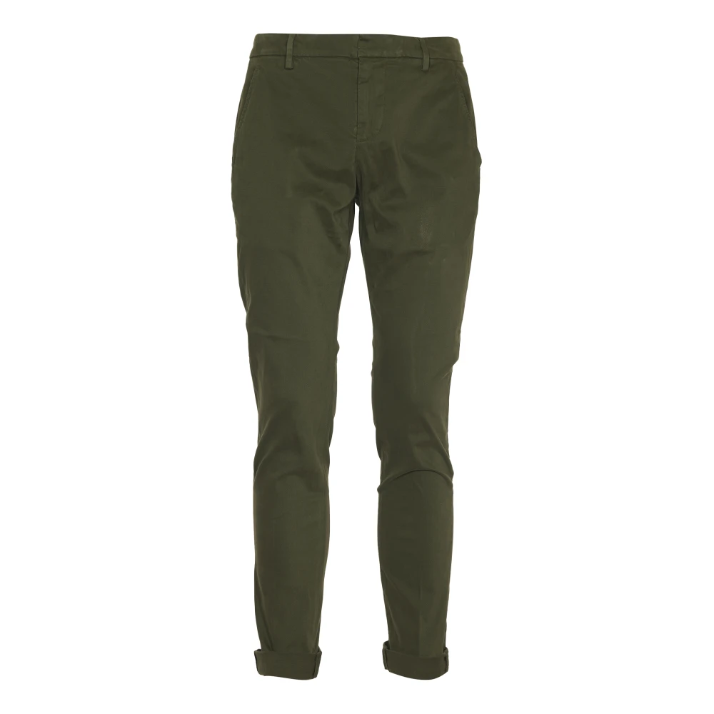 Dondup Men's Green Slim-Fit Trousers, W35, Gaubert Slim-Fit Trousers