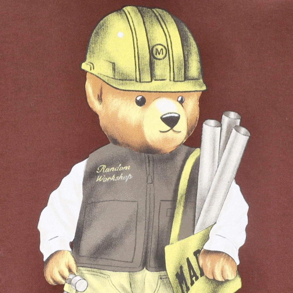 Market Workshop Bear Hoodie Bruin Brown Heren