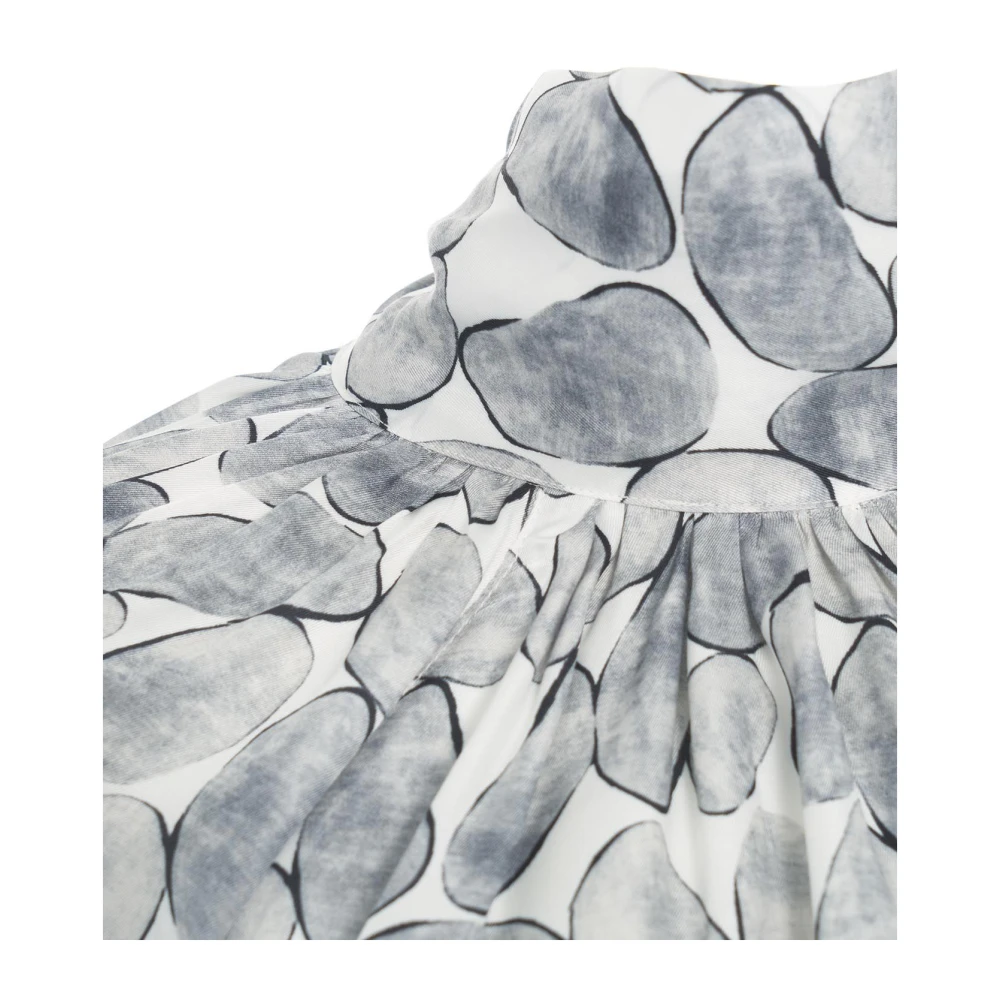Himon's Grijze Blouse met Print Gray Dames