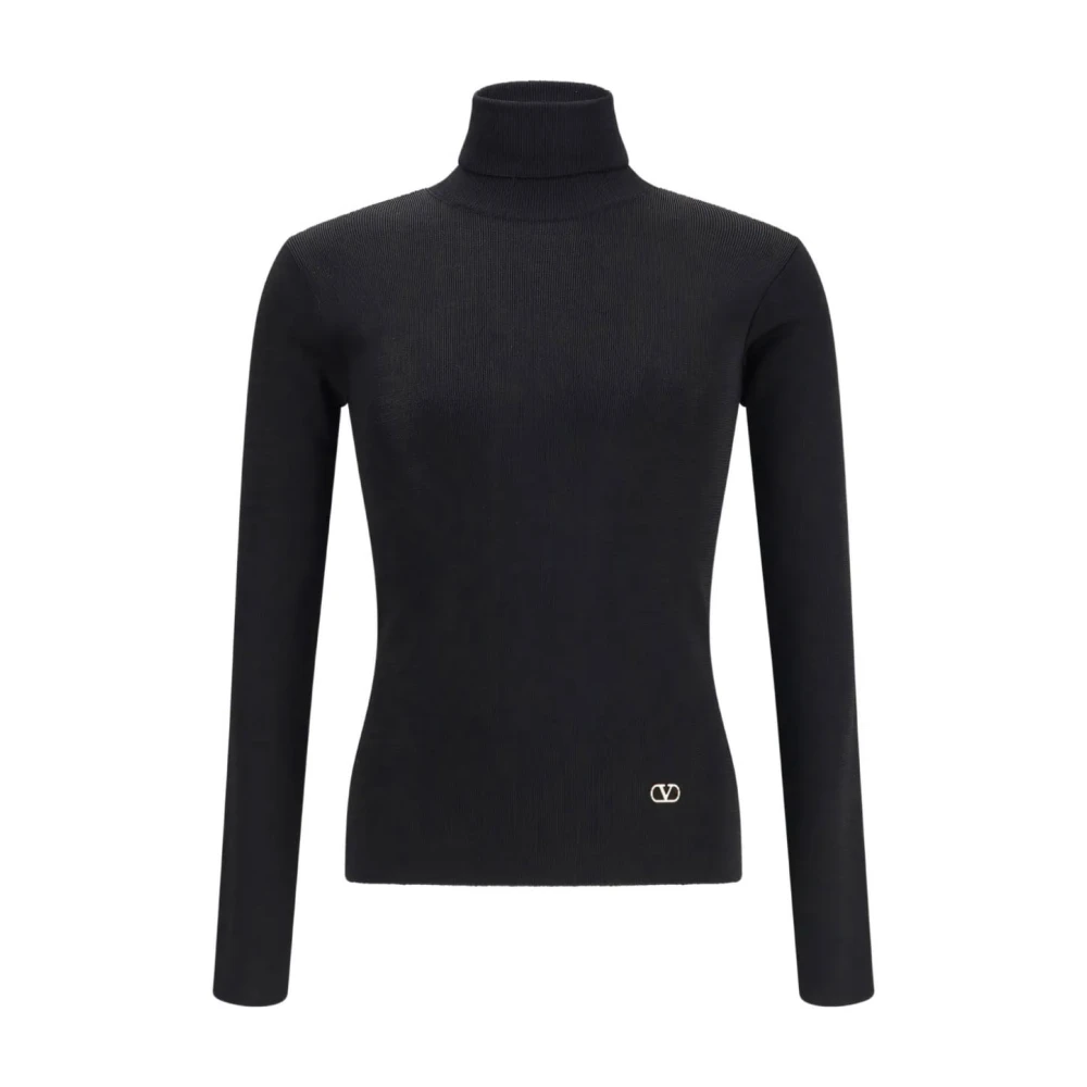 Valentino Garavani Black Wool Turtleneck - Female - Turtlenecks - 3XL - Knitwear