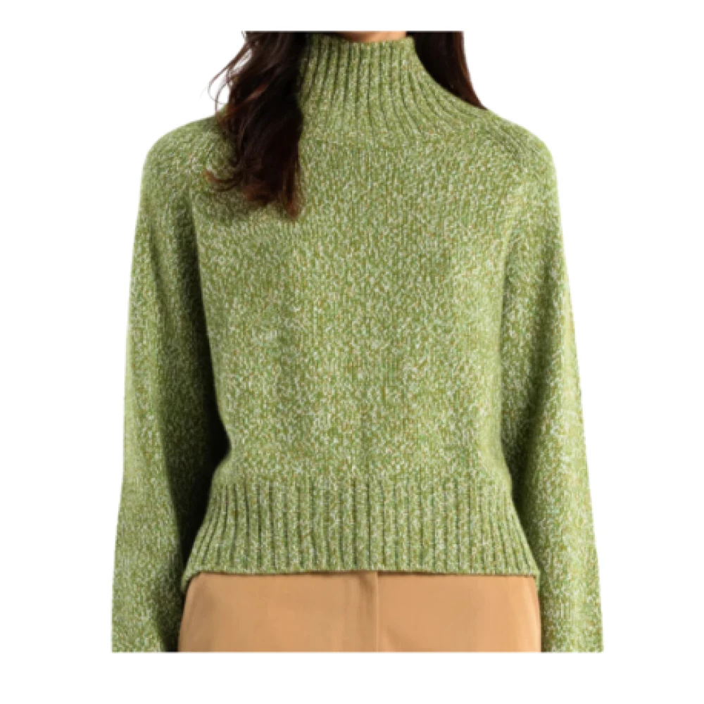Margaux Lonnberg Gedraaide Lange Mouw Jersey Trui Green Dames